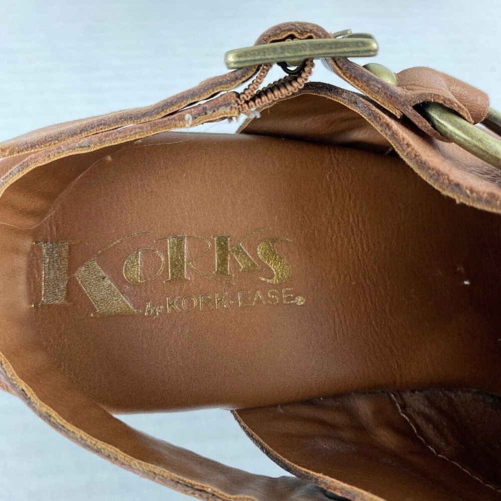 Kork-Ease Deba Clogs 8 Brown Leather Slingback - Picture 6 of 8